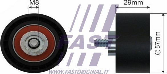 Fast FT44017 - Направляющий ролик, зубчатый ремень ГРМ autosila-amz.com