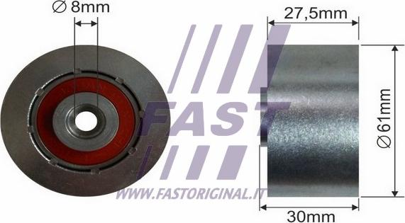 Fast FT44084 - Направляющий ролик, зубчатый ремень ГРМ autosila-amz.com