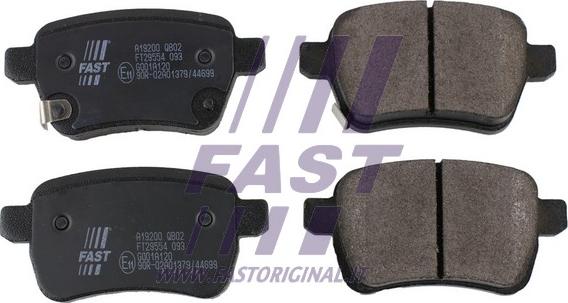 Fast FT29554 - Тормозные колодки, дисковые, комплект autosila-amz.com