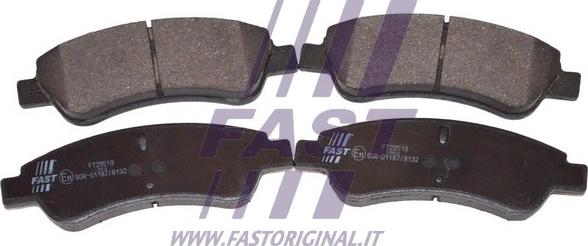 Fast FT29519 - Тормозные колодки, дисковые, комплект autosila-amz.com