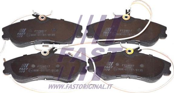 Fast FT29517 - Тормозные колодки, дисковые, комплект autosila-amz.com