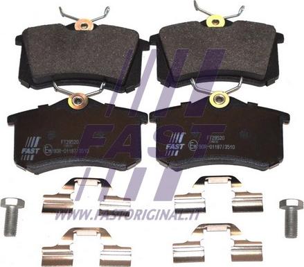 Fast FT29520 - Тормозные колодки, дисковые, комплект autosila-amz.com