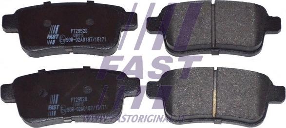 Fast FT29528 - Тормозные колодки, дисковые, комплект autosila-amz.com
