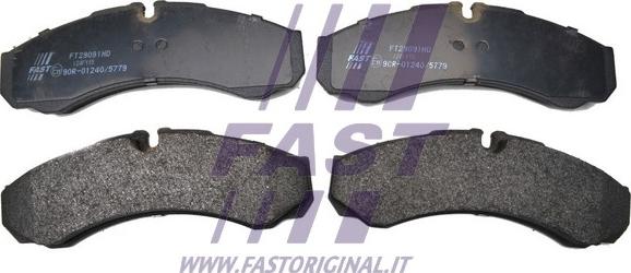 Fast FT29091HD - Тормозные колодки, дисковые, комплект autosila-amz.com