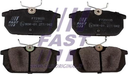 Fast FT29035 - Тормозные колодки, дисковые, комплект autosila-amz.com