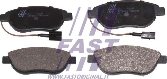 Fast FT29144 - Тормозные колодки, дисковые, комплект autosila-amz.com