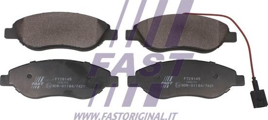 Fast FT29145 - Тормозные колодки, дисковые, комплект autosila-amz.com