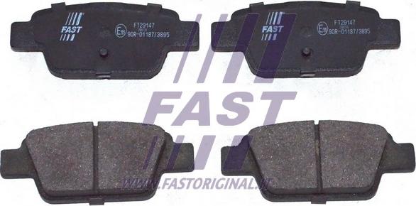 Fast FT29147 - Тормозные колодки, дисковые, комплект autosila-amz.com