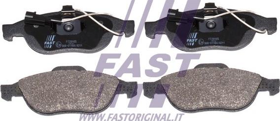 Fast FT29165 - Тормозные колодки, дисковые, комплект autosila-amz.com