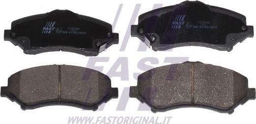 Fast FT29160 - Тормозные колодки, дисковые, комплект autosila-amz.com