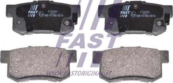 Fast FT29161 - Тормозные колодки, дисковые, комплект autosila-amz.com