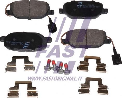 Fast FT29163 - Тормозные колодки, дисковые, комплект autosila-amz.com