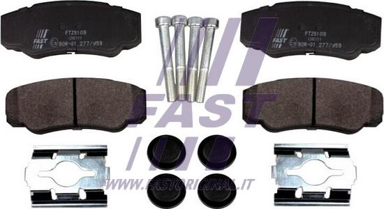 Fast FT29109 - FT29109_Колодка торм.зад. к-ктFiat Ducato,Peugeot Boxer,Citroen Jumper autosila-amz.com