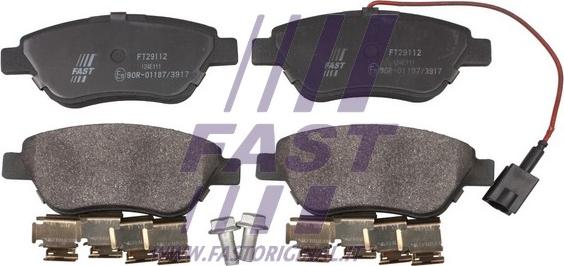 Fast FT29112 - Тормозные колодки, дисковые, комплект autosila-amz.com