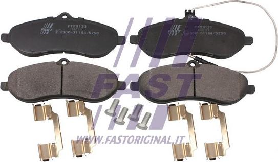 Fast FT29133 - Тормозные колодки, дисковые, комплект autosila-amz.com