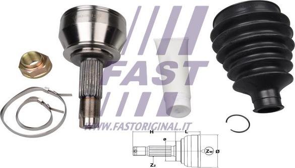 Fast FT25072K - Шарнирный комплект, ШРУС, приводной вал autosila-amz.com