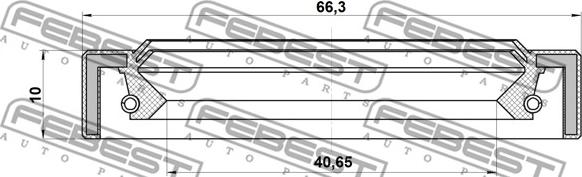 Febest 95IAS-42661010X - Уплотнительное кольцо вала, приводной вал autosila-amz.com