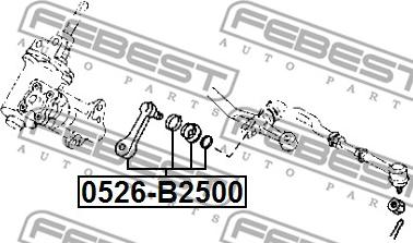 Febest 0526-B2500 - Сошка рулевая mazda b2500/b2600 uf 1996- autosila-amz.com