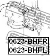 Febest 0623-BHFR - ТЯГА СТАБИЛИЗАТОРА ПЕРЕДНЯЯ ПРАВАЯ ISUZU BIGHORN/TROOPER UX 1992-1997 autosila-amz.com