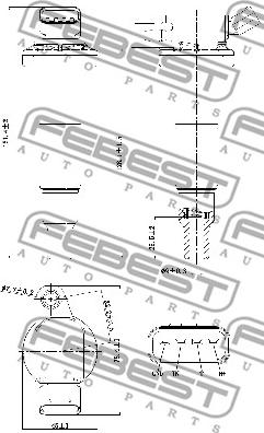 Febest 01640-003 - КАТУШКА ЗАЖИГАНИЯ TOYOTA RAV4 ACA3#,ALA3#,GSA33,ZSA3# 2005.11-2012.12 [EU] autosila-amz.com