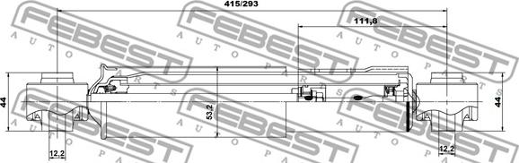 Febest 01650975R - амортизатор задний \TOYOTA:RAV 4 III 2.0 (2008>2013), RAV 4 III 2.0 (2009>2013), RAV 4 III 2.0 4WD ( autosila-amz.com