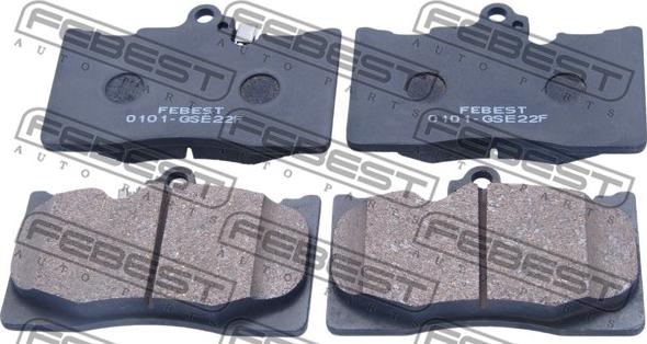 Febest 0101-GSE22F - Тормозные колодки, дисковые, комплект autosila-amz.com