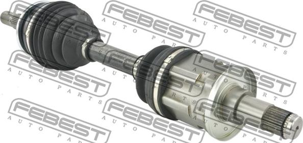 Febest 0114-GUN126 - Приводной вал autosila-amz.com