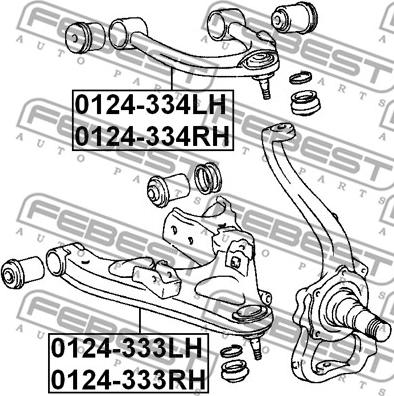 Febest 0124-333RH - Рычаг подвески колеса autosila-amz.com