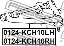 Febest 0124-KCH10LH - Рычаг подвески колеса autosila-amz.com