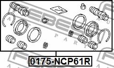 Febest 0175-NCP61R - Ремкомплект, тормозной суппорт autosila-amz.com