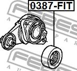 Febest 0387-FIT - РОЛИК НАТЯЖНОЙ autosila-amz.com