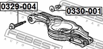 Febest 0330-001 - ЭКСЦЕНТРИК HONDA ODYSSEY I (RHD) RA1/RA2/RA3/RA4/RA5 1994-1999 autosila-amz.com