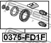 Febest 0375-FD1F - Ремкомплект, тормозной суппорт autosila-amz.com