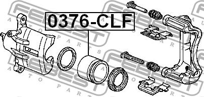 Febest 0376-CLF - Поршень, корпус скобы тормоза autosila-amz.com