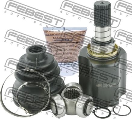 Febest 0211-J32MR20LH - Шарнирный комплект, ШРУС, приводной вал autosila-amz.com