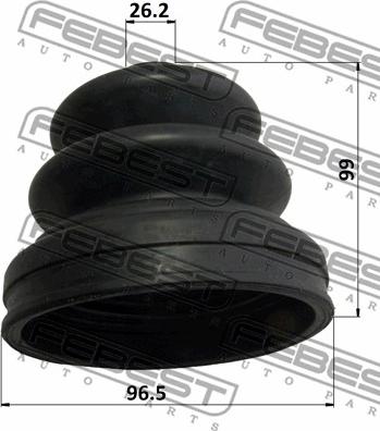 Febest 0217-S50R - Пыльник, приводной вал autosila-amz.com