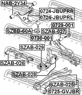 Febest 0730-001 - ЭКСЦЕНТРИК SUZUKI GRAND VITARA/ESCUDO JB416/JB420/JB627 2006-2014 autosila-amz.com