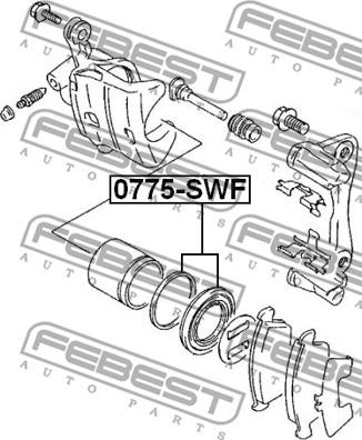 Febest 0775-SWF - Ремкомплект суппорта тормозного переднего suzuki vitara se413/se416 1989-1998 autosila-amz.com
