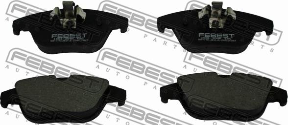 Febest 1601-204R - Тормозные колодки, дисковые, комплект autosila-amz.com