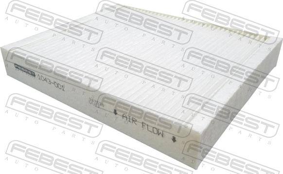 Febest 1043-001 - Фильтр воздуха в салоне autosila-amz.com