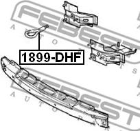 Febest 1899-DHF - Крюк буксирный пердн. OPEL ASTRA H 2004-2010 autosila-amz.com