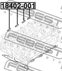 Febest 18402-001 - прокладка коллектора впускного!\ Opel Meriva/Corsa/Astra 1.0/1.2/1.4 03> autosila-amz.com