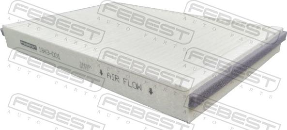 Febest 1843-001 - Фильтр воздуха в салоне autosila-amz.com