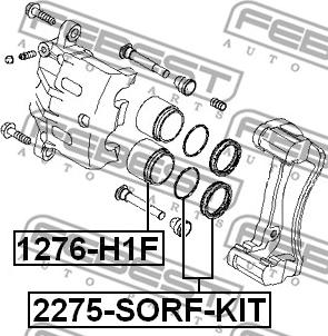 Febest 1276-H1F - Поршень, корпус скобы тормоза autosila-amz.com