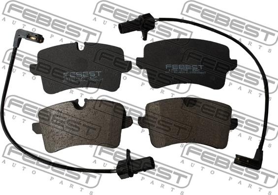 Febest 1701-C7R - Тормозные колодки, дисковые, комплект autosila-amz.com