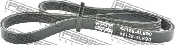 Febest 88126-4L890 - ремень поликлиновой! 4PK884\ Audi 80/100/A6 2.0 92-97, Mazda 323 1.3-1.6 85> autosila-amz.com