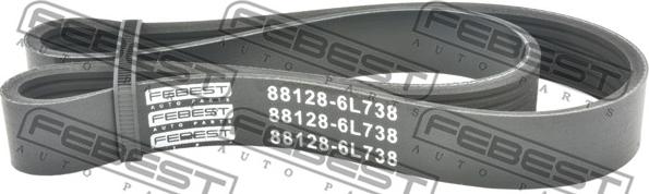 Febest 88128-6L738 - Поликлиновой ремень autosila-amz.com