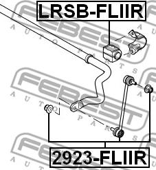 Febest 2923-FLIIR - ТЯГА СТАБИЛИЗАТОРА ЗАДНЯЯ (LAND ROVER FREELANDER II 2006-) FEBEST autosila-amz.com