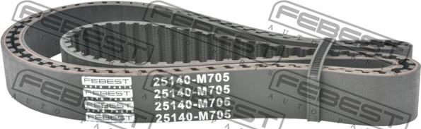 Febest 25140-M705 - Зубчатый ремень ГРМ autosila-amz.com