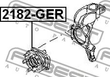 Febest 2182-GER - Ступица колеса, поворотный кулак autosila-amz.com